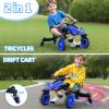 2-in-1 Kids Drift Bike - Crazy Drift Tricycle for Toddlers and Kids 3-5 Years Old view 2