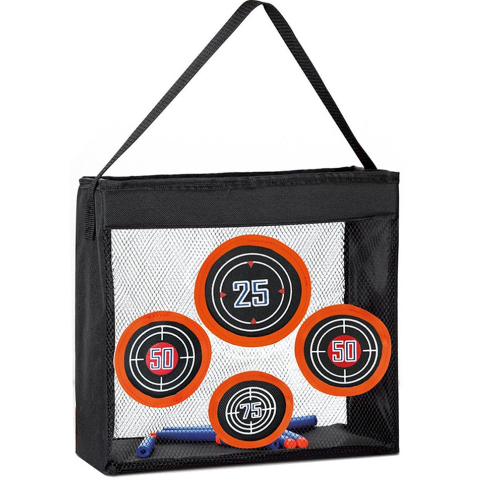 TORMEN Soft Foam Targe Portable Shooting Practice Target Toy with Mesh Storage Bag Foldable Standable Design for Nerf Darts Ideal for Kids 6+