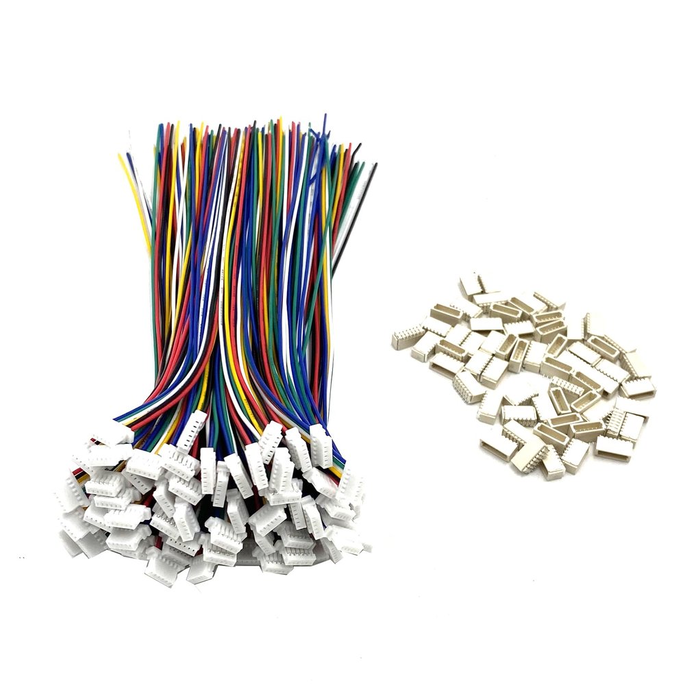 60 Pairs 28AWG 150mm Mini Micro JST SH 1.0mm Pitch 6 Pin Female Connector and Male Plug Wire Cable for RC Toys PCB LED Strips Household Appliances