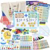 Gifts2U Pretend Teacher Playset for Kids, Play School Toys for Girls Boys with Teacher Bag, Whiteboard, Play Money, Learning Clock, Educational Posters and Play Teaching Supplies view 1