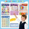 Gifts2U Pretend Teacher Playset for Kids, Play School Toys for Girls Boys with Teacher Bag, Whiteboard, Play Money, Learning Clock, Educational Posters and Play Teaching Supplies view 4