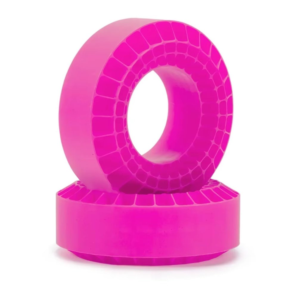 for TRX4 for SCX10 for Capra CMX VS4-10 1/10 Tire Silica Gel Insert Foam 108x42mm Fits 1.9 Inch Tires RC Crawler RC Car DIY Parts(Pink,2pcs)