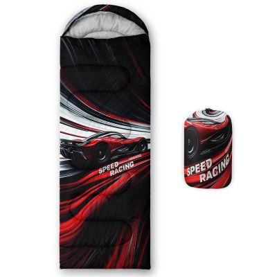 lneffble Race Car Sleeping Bags for BoysSuitable for Children Boys and Girls Portable,Waterproof,Compact and Lightweight,Great for Outdoor Camping,Backpacking and Hiking