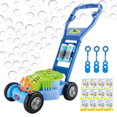 Bubble Lawn Mower for Toddlers 3+. Bubble Blowing Machines. Halloween Birthday Gifts Toys for Preschool Baby,Party Summer Outdoor Push Gardening Toys for Kids.