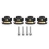 4PCS 12mm Wheel Hubs Hex Pins Adapter-Heavy Duty Brass (8/10/15/20mm) for TRAXXAS TRX4 TRX6 1/10 RC Crawler Car Upgrade Parts (8mm(Extended 3mm)) view 1