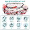miaozhen Lovely Floral Red White stroller organizer with strap pocket caddy pocket organizador para carreola accesorios para view 4