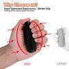 2pcs Little Ouchies Fidget Toys for Adults,Spiky Sensory Pain Stim Fidget 3D Printed Keychain for Anxiety Relief & Focus Positive Novelty Gifts for Friends (Black+Rose Red) view 3