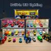 1/64 Scale Cars Display Case: Toy Car Parking Garage with LED Light Compatible with Hot Wheels, FoamBoard Storage Display for Matchbox with Acrylic Cover (Graffiti Wall) view 3