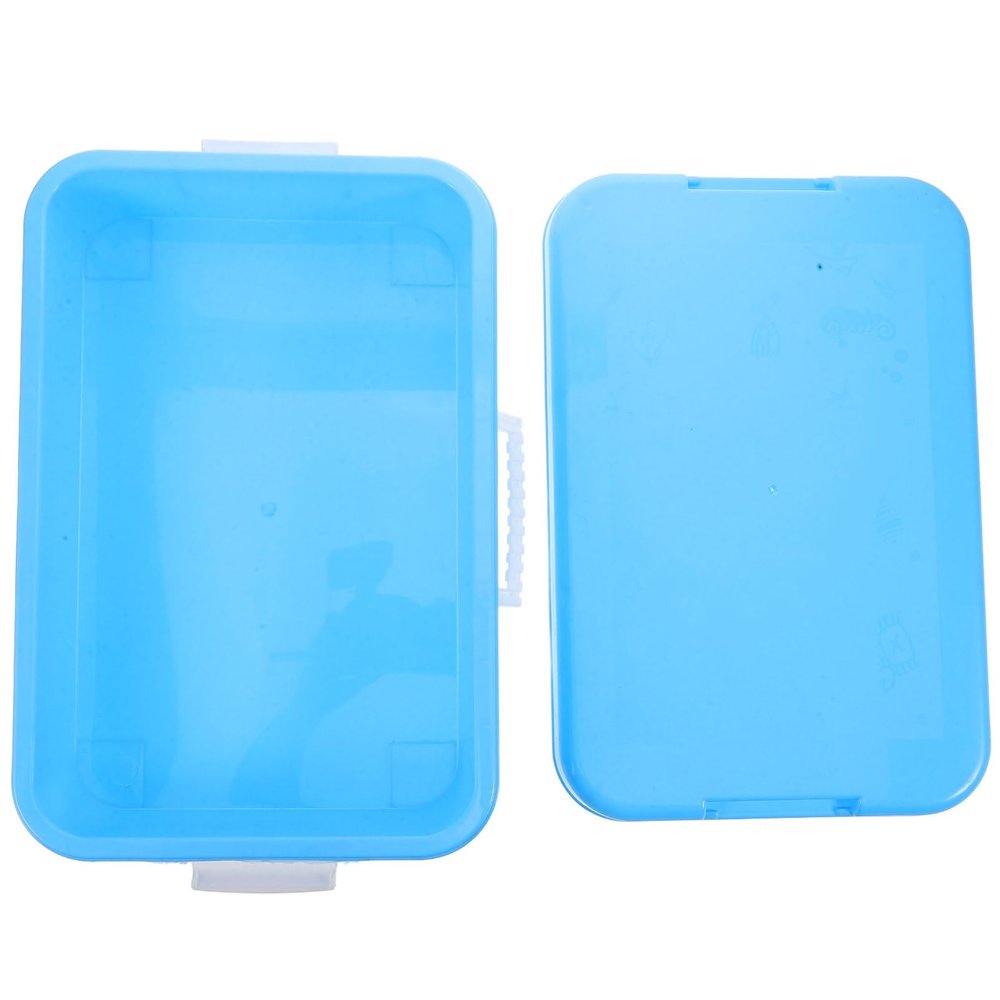 Abaodam Portable Toy Bin Sand Play Tray with Handle and Lid for Indoor and Outdoor Activities Versatile Sandbox Storage for Boys and Girls for Sand and Beads Play