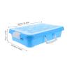 Abaodam Portable Toy Bin Sand Play Tray with Handle and Lid for Indoor and Outdoor Activities Versatile Sandbox Storage for Boys and Girls for Sand and Beads Play view 2