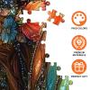 1000pcs Fantasy Fairy Paper Puzzle - Vibrant Find Butterfly Wing Art, Large Puzzle Toy Adult Game Gift - Family Interactive Game Puzzle DIY Home Decoration Brain Challenge Gift view 4