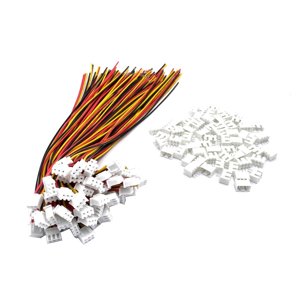 60 Pairs 26AWG 200mm JST XH 2.54mm Pitch 3 Pin Female Connector and Male Plug Wire Cable for RC Toys PCB LED Strips Household Appliances