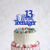13 Official Teenager Cake Topperfor Teen 13th BirthdayHappy 13th Birthday/Pick 13 Fabulous Party Decoration Supplies (dark blue) view 3