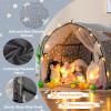 HONEY JOY Bed Tent for Kids, Large Twin Bed Canopy w/Star Lights, Flags, Glow in The Dark, Indoor Outdoor Toddler Playhouse, 54" x 40" x 32", Kids Tent for Girls & Boys Aged 3+ view 3