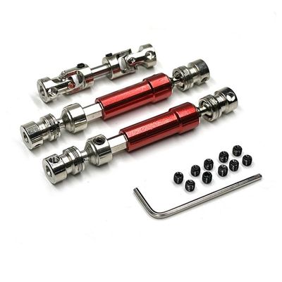 3Pcs Metal Drive Shaft CVD Driveshaft for MN128 MN86 MN86S MN86K MN86KS MN G500 1/12 RC Car Upgrade Parts Accessories(Red)