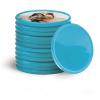 200-1000 Custom Poker Chips, 15 Colors Custom Plastic Tokens Personalized Logo/Text/Photo, Double Sided Print on a Chip, with Storage Box, Good for Drink Token, Bar, Business Card (Light Blue) view 1