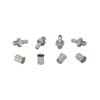 Straight Hose Nipple M3-3mm Hose with Pipe Sleeve for RC Hydraulic Model Valve Fuel Tank Stainless Steel High Hardness Connector view 1