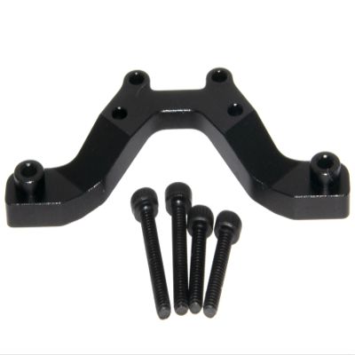 Front Shock Mount Compatible with 1/18 Arrma 2S Upgrade Granite Grom RTR ARA2102 Rc Car Aluminum Part(Black)