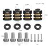 4PCS 12mm Wheel Hubs Hex Pins Adapter-Heavy Duty Brass (8/10/15/20mm) for TRAXXAS TRX4 TRX6 1/10 RC Crawler Car Upgrade Parts (15mm(Extended 10mm)) view 2