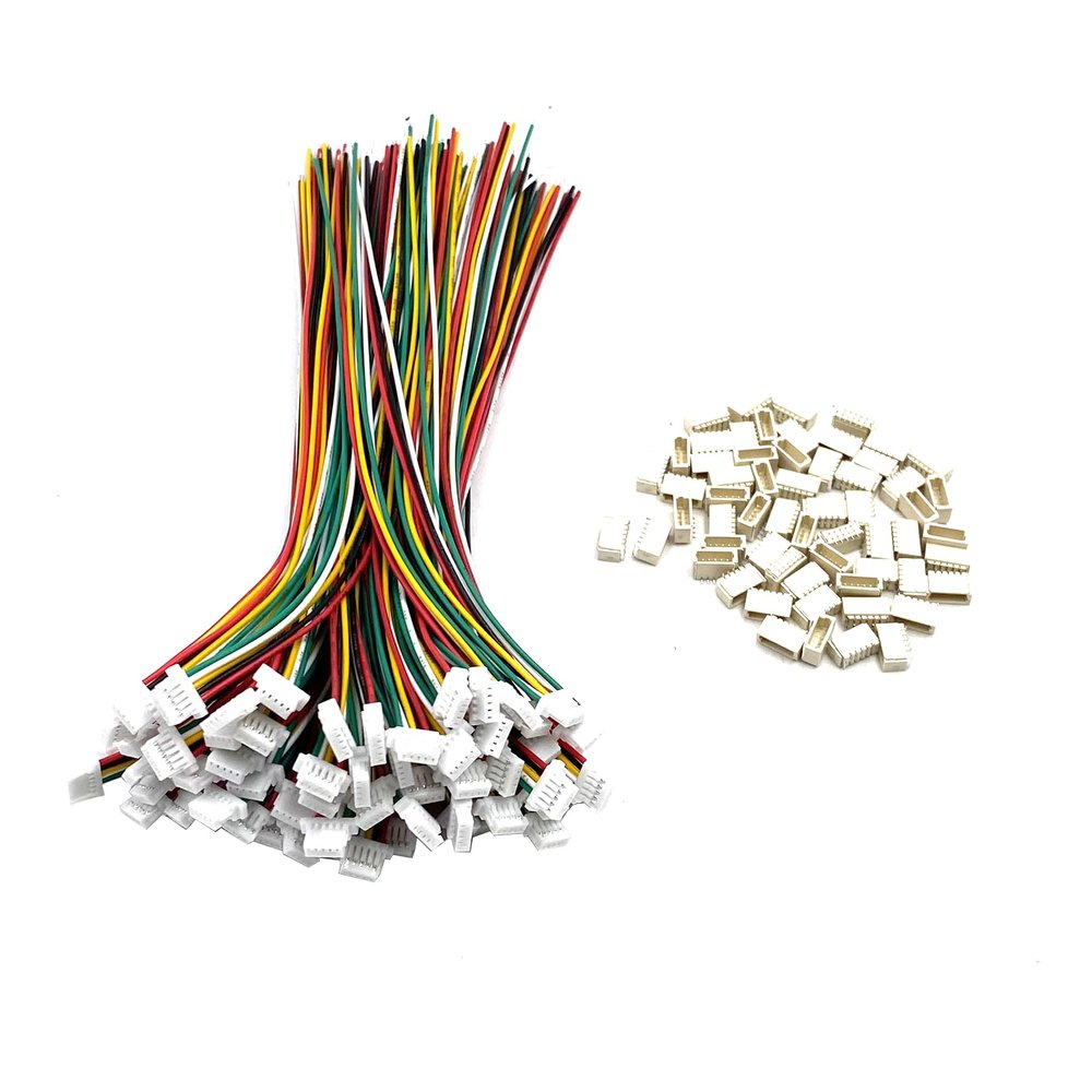 60 Pairs 28AWG 150mm Mini Micro JST SH 1.0mm Pitch 5 Pin Female Connector and Male Plug Wire Cable for RC Toys PCB LED Strips Household Appliances