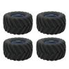 4Pcs 1/10 Scale Monster Truck Tires and Wheels for RC Car Remote Control Vehicle Off Road Crawler Replacement Parts Durable Rubber Tread view 1