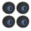 4Pcs 1/10 Scale Monster Truck Tires and Wheels for RC Car Remote Control Vehicle Off Road Crawler Replacement Parts Durable Rubber Tread view 4