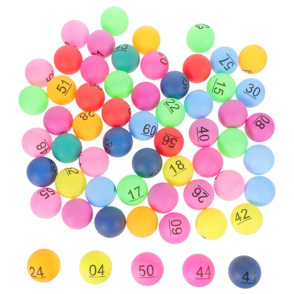 Toyvian 90pcs Colorful Numbered Draw for Raffle and Bingo Games Engaging Plastic Game for Parties Events and Carnival Prizes Fun and Easy to Use
