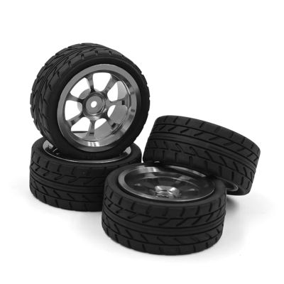 QTUONVD for MJX for Hyper Go for 14301 14302 14303 1/14 for HPI for WRC 1/10 Drift Wheel Hub Tire RC Car Upgrade Parts 65x26MM and Wear-Resistant RC Upgrade Parts(Gray)