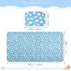 Cute Cartoon Blue Hippo Cooling Baby Toddler Mattress 28" x 52" Reusable Crib Padding for Kids, Adult view 2