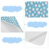 Cute Cartoon Blue Hippo Cooling Baby Toddler Mattress 28" x 52" Reusable Crib Padding for Kids, Adult view 4