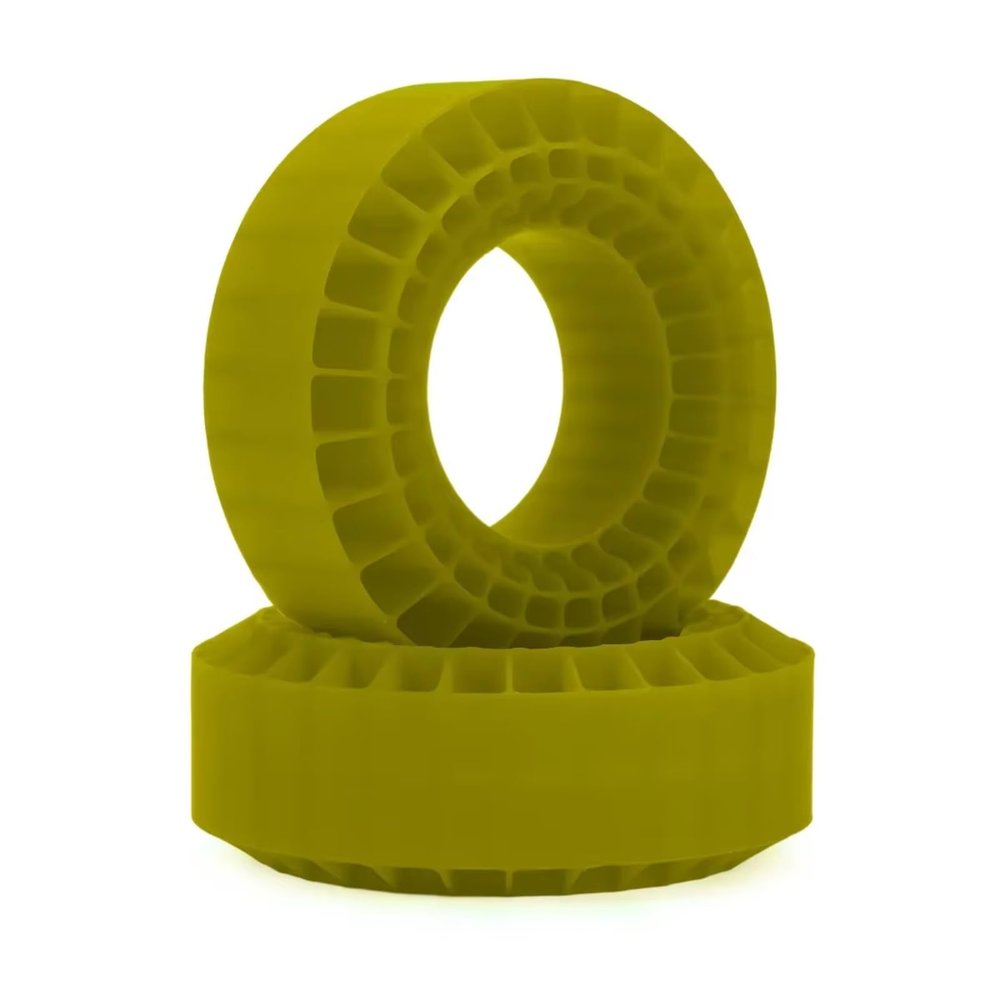 for TRX4 for SCX10 for Capra CMX VS4-10 1/10 Tire Silica Gel Insert Foam 108x42mm Fits 1.9 Inch Tires RC Crawler RC Car DIY Parts(Green,2pcs)
