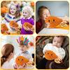Blueweenly 6 Pcs Thanksgiving Plush Turkey Leg Stuffed Thanksgiving Toss The Stuffed Turkey with Cards 8.5 Inch Fall Gift Toys Bulk for Harvest Day Autumn VBS Hot Pass The Chicken Leg Game view 4