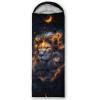 lneffble Galaxy Lion Sleeping Bags for BoysSuitable for Children Boys and Girls Portable,Waterproof,Compact and Lightweight,Great for Outdoor Camping,Backpacking and Hiking view 3