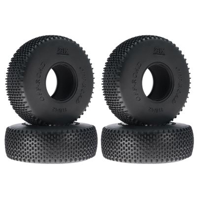 4PCS 1.9'' RC Car Rubber Tire Wheel Skin 118x42mm RC Replacement Parts for AXIAL SCX10 90046 D90 TRAXXAS TRX4 TRX6 1/10 Crawler RC Car