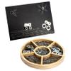 SZREGGIO Metal Loose Parts Learning Kit with Magnetic Board and Tray Set, STEAM Activities for Kids Ages 3+, Montessori & Reggio-Inspired Kindergarten Preschool Classroom Materials view 1