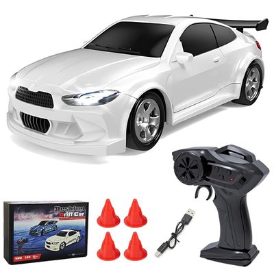 Actualia 1/64 Scale Drift RC Car, 2.4Ghz Desktop Mini Racing Drift Remote Contrl Car Model, 4WD Mini RC Vehicle Hobby Gift for Adults