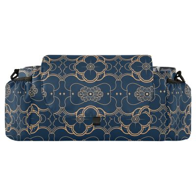 miaozhen Traditional Chinese Floral Dark Blue stroller organizer cute diaper caddy carry accesorios para coches de bebes accesorios para bebes