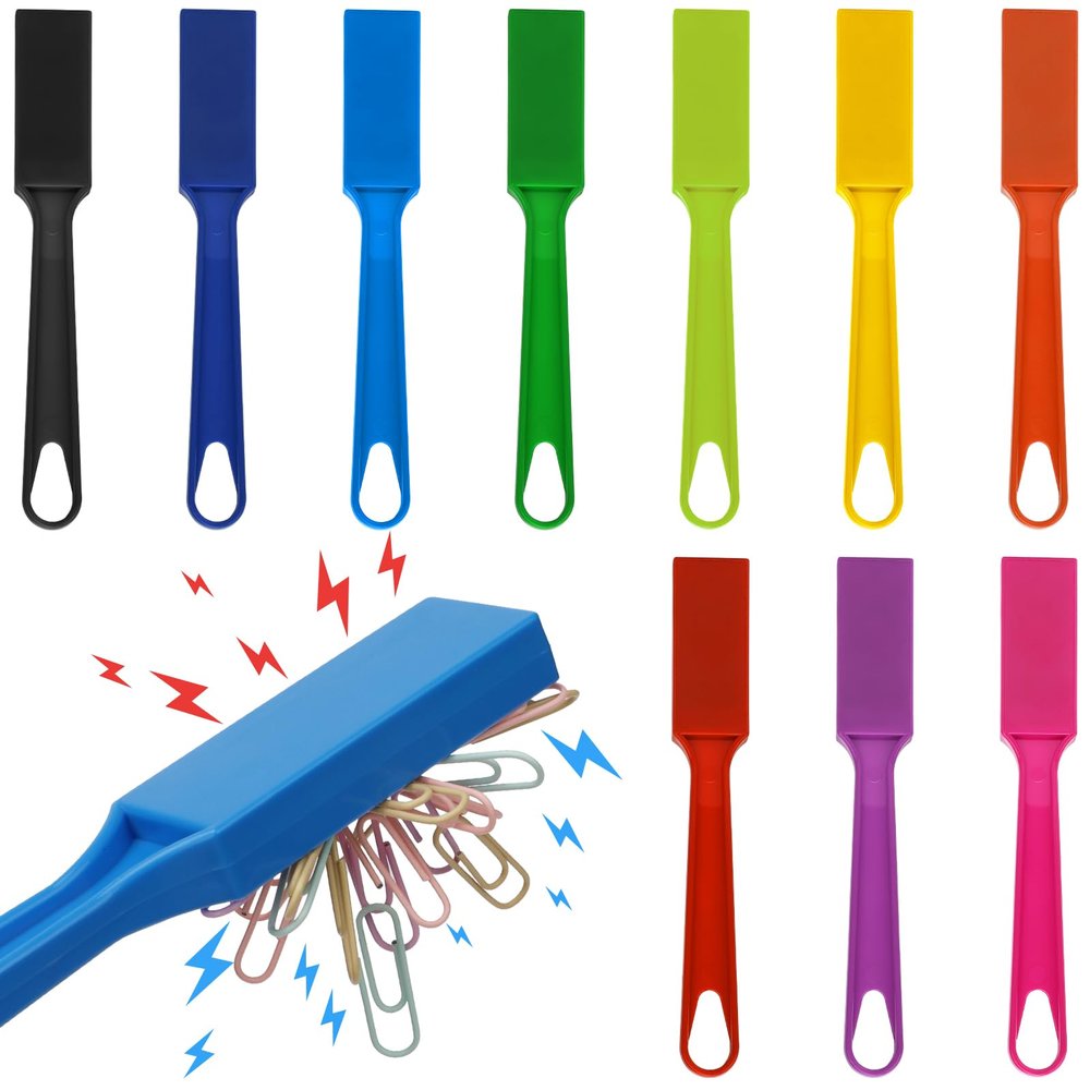 10 PCS Magnetic Bingo Wands 7.87 Inch 10 Colors Magnet Sticks for Bingo Chips, Family Game Night, Science Learning, Counting Activities, and Educational Fun, Classroom Supplies