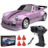 Actualia 1/64 Scale Drift RC Car, 2.4Ghz Desktop Mini Racing Drift Remote Contrl Car Model, 4WD Mini RC Vehicle Hobby Gift for Adults view 1