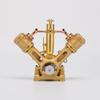 KAROYD RW-V2 Steam Engine Model, Mini V-Shape Double Cylinder Reciprocating Steam Engine Model for 70-130cm Steamships (Forward and Reverse Rotation/Without Boiler) view 4