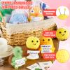 10 Sets Positive Crochet Animal Toy Gift Bulk with Motivational Pun Cards Cute Duck Shark Inspirational Knitted Doll Coworker Appreciation Gift Funny Emotional Support Present for Students Employee view 3