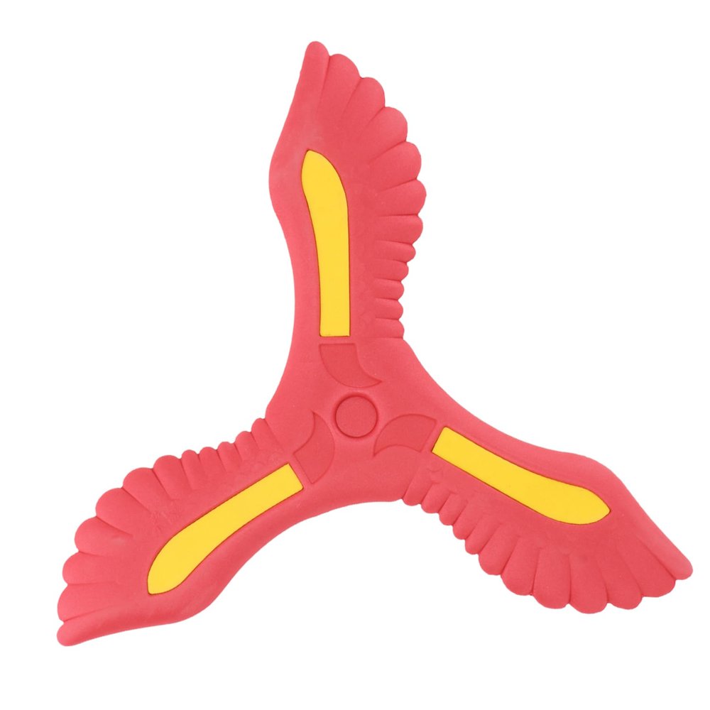 Hemoton 1pc Boy Girl Boomerang Toy Plaything for Boys and Girls Red for Lawn Games Family Fun and Imaginative Play Activities