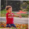 Hemoton 1pc Boy Girl Boomerang Toy Plaything for Boys and Girls Red for Lawn Games Family Fun and Imaginative Play Activities view 2