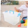 Abaodam Portable Sand Tray with Lid for Boys and Girls Handheld Sandbox Storage Box for Capacity Plastic Toy Organizer for Crafts and Sandbox Toys view 4