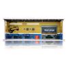 1/64 Scale Cars Display Case: Toy Car Parking Garage with LED Light Compatible with Hot Wheels, FoamBoard Storage Display for Matchbox with Acrylic Cover (Repair Store) view 1