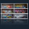 1/64 Scale Cars Display Case: Toy Car Parking Garage with LED Light Compatible with Hot Wheels, FoamBoard Storage Display for Matchbox with Acrylic Cover (Repair Store) view 2