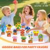 24 Pack Flowers Succulent Party Favors for Kids Building Set - 1012PCS Botanical Bonsai 3.6MM Mini Building Blocks Toy for Valentines Day Classroom Prize Stocking Stuffer Birthday Gift for Girl Boy 6+ view 2