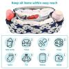 miaozhen Dark Blue Stars Dot Beige stroller organizer shoulder strap storage caddy basket accesorios para accesorios para carriolas de view 4