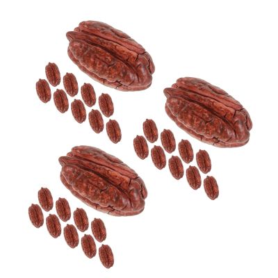 BESTonZON 30pcs Mini Peanut Kit Realistic Nut Model Decor for Creative Projects Photography Props and Home Decoration Cute Simulation Nuts for Playful Touch and Aesthetic Enhancement