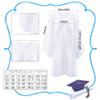 8 Pack Kids Choir Child Water Baptism Judge Graduation Costume for Unisex Matte Baptism Church Event Pastor (M (Size 27, 105-115 cm)) view 2
